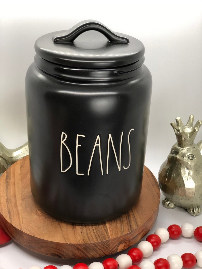 Rae Dunn Black Beans Canister Etsy