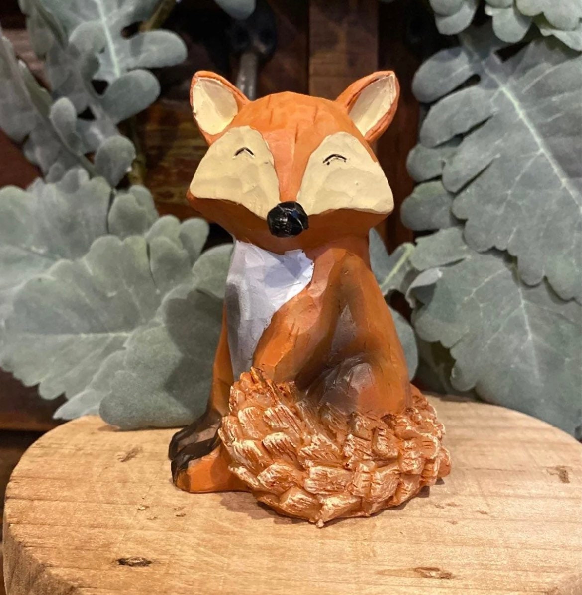 Harvest inspired fox figurines for tired tray decor, mantle display, …