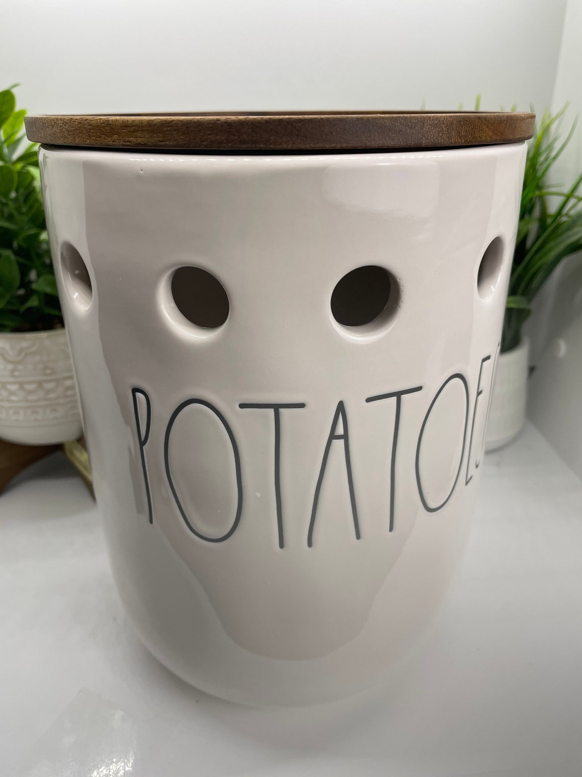 Rae Dunn Potatoes Holder Onions Holder Potato / Onion Etsy Canada