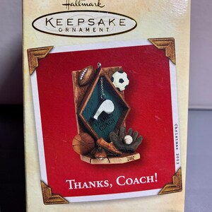 Hallmark Thanks Coach Vintage Ornament