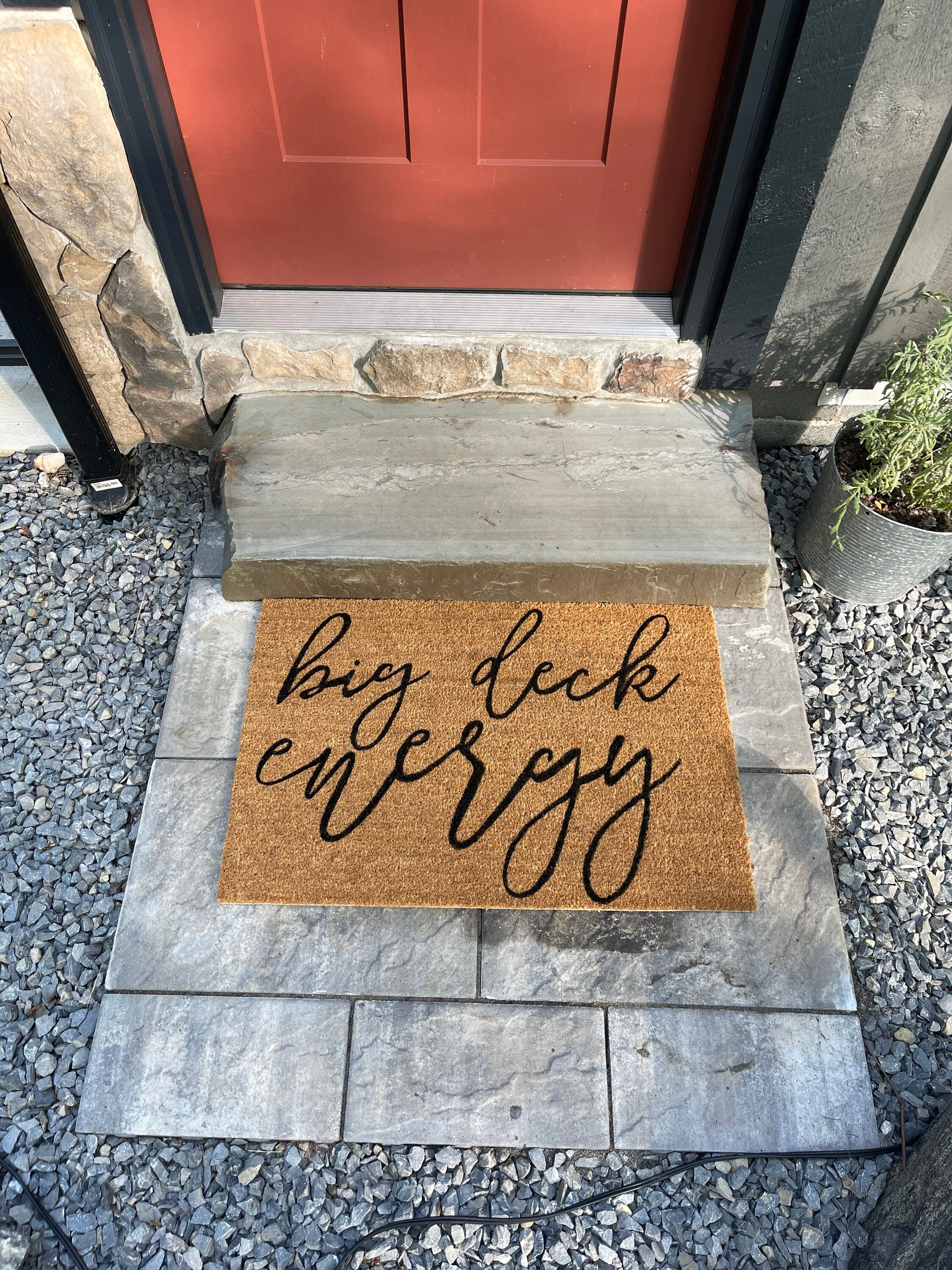 Customizable Big Deck Energy doormat Etsy
