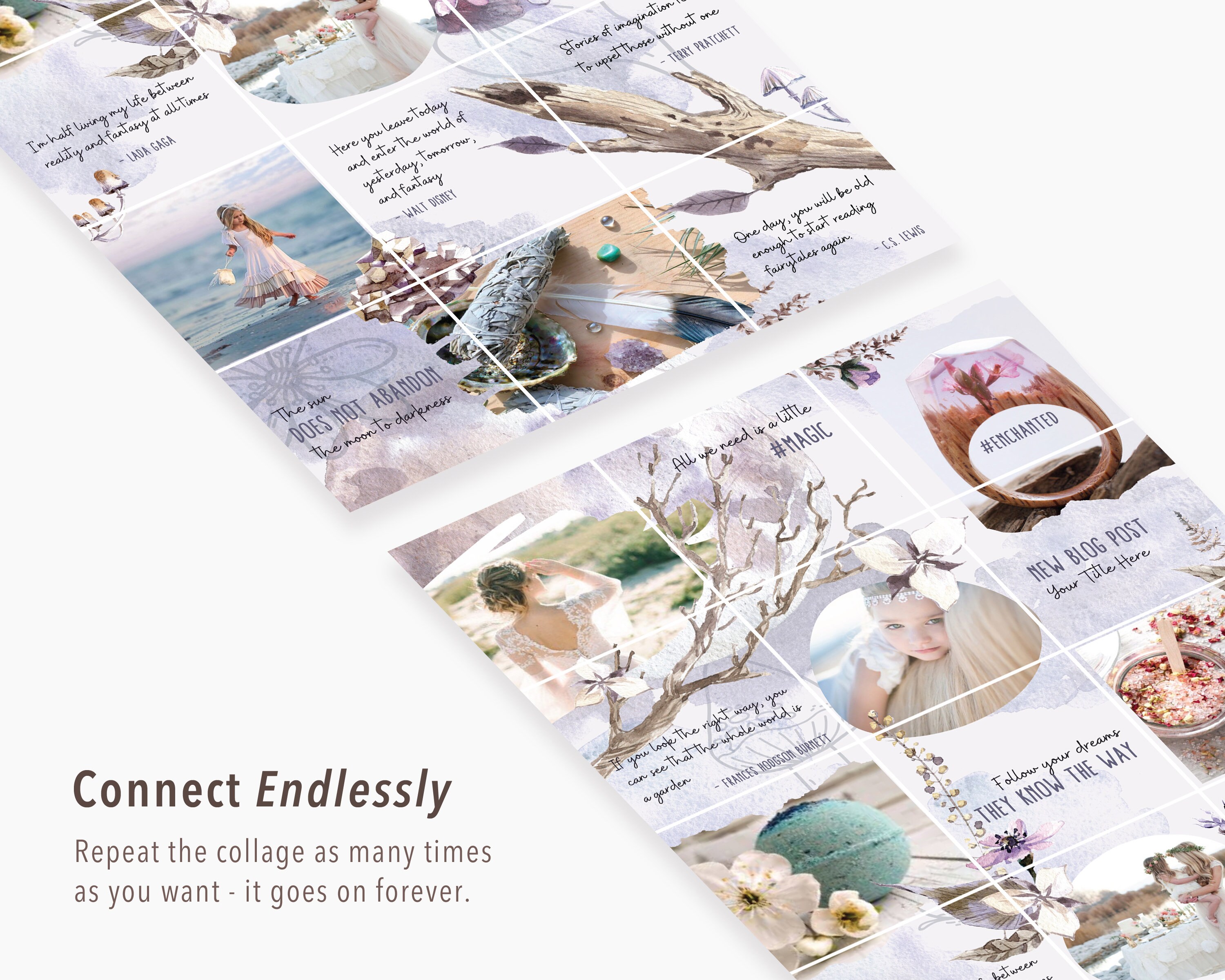Enchanted Woods 18 Instagram Puzzle Feed Post Template - Etsy