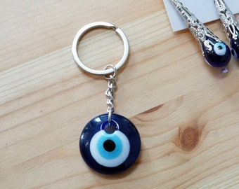 Evil Eye Pendant Protection Keychain - Ward Off Negativity