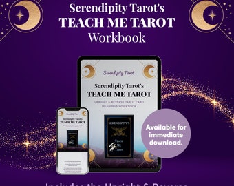 Libro de trabajo ENSEÑAME TAROT (Significados verticales + inversos) de Serendipity