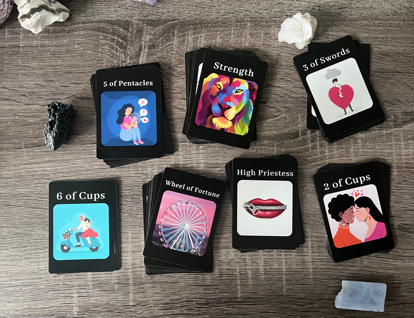 THE CARTOON TAROT Deck Cards Etsy Australia