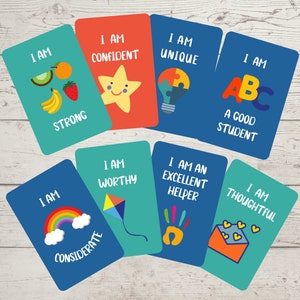 Crianças Afirmação Positiva Crianças Crianças Baralho de Cartas