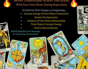 Serendipity's TWIN FLAME Love Tarot Cheat Sheet