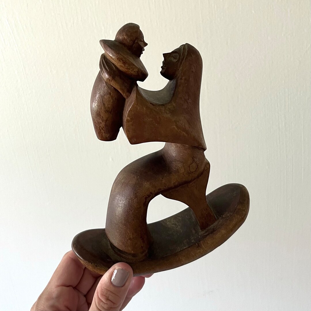 Rocking Objects Mother & Child Rocking Wood Decorative Object - Etsy