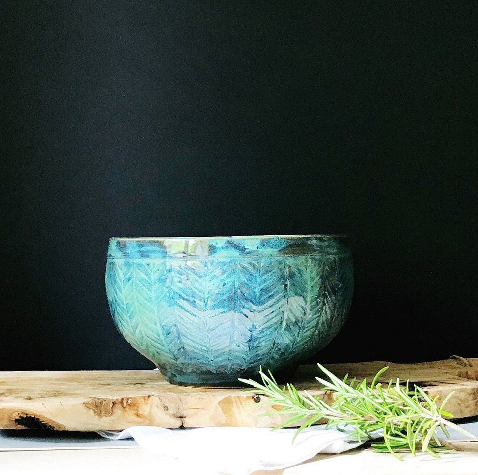 Ceramic Organic Greenery Bowl Handmade Boho Style Unique Gift Etsy