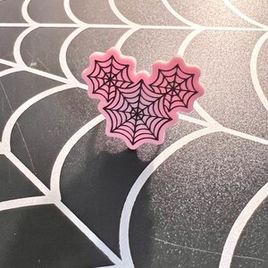 Spiderweb mouse pink Halloween ring