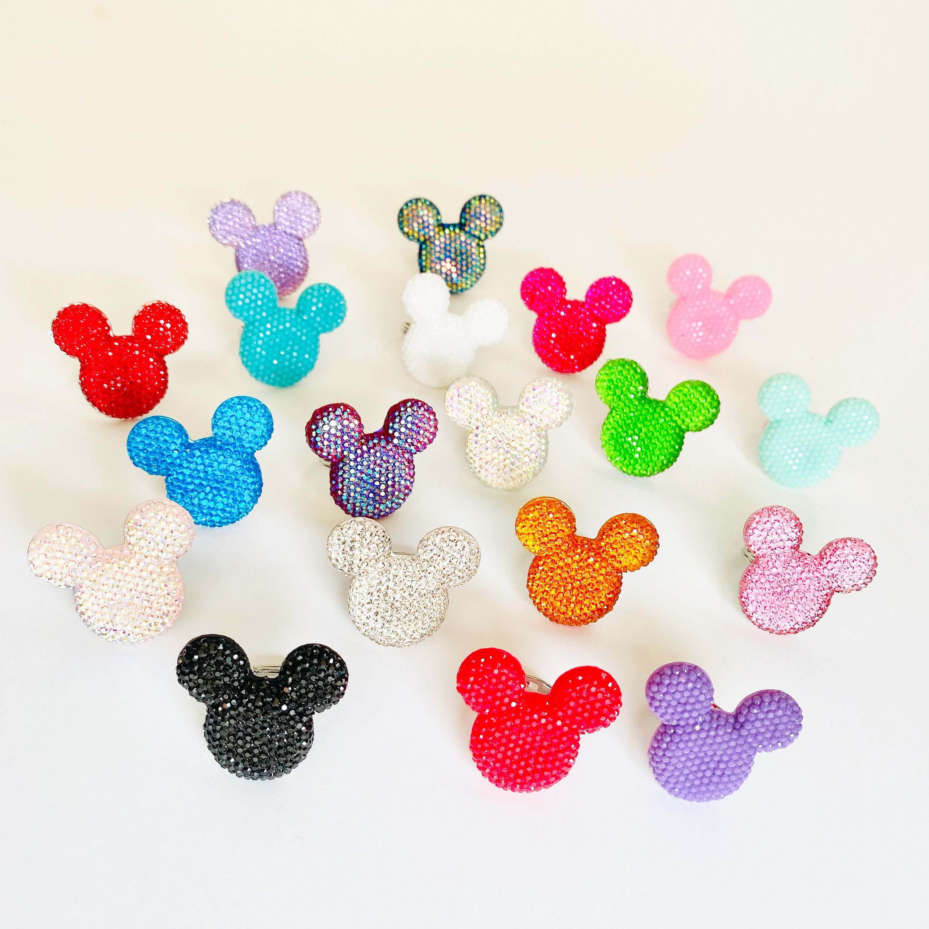 Tiny Iridescent Mickey Mouse Beads for Bracelet, Disneyland, Disney World  Beads for Jewelry Making, Shiny Disney Themed Beads for Cosplay 