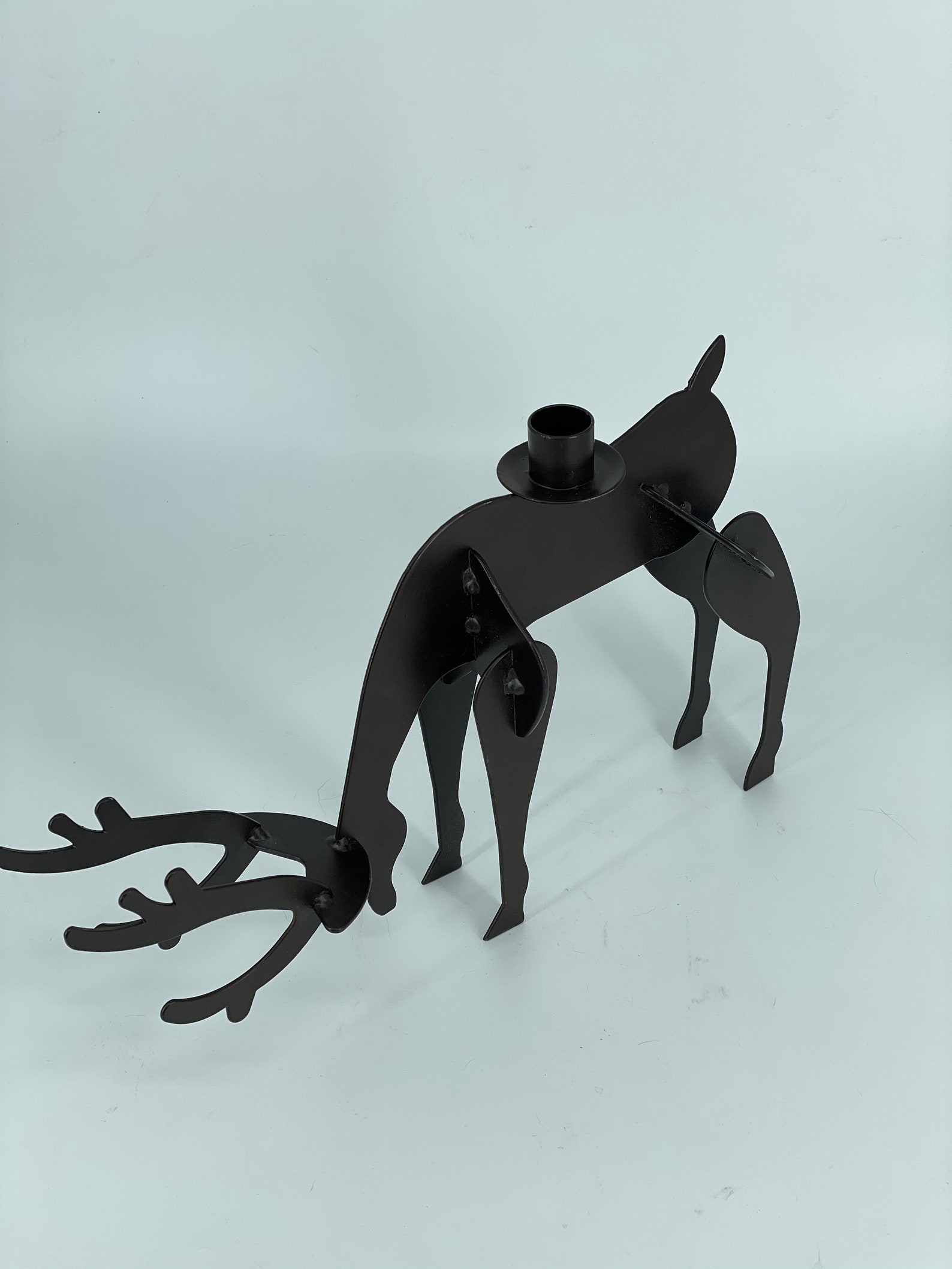 Reindeer candle holder/ metal Deer candle Holder/ Home Decor Etsy