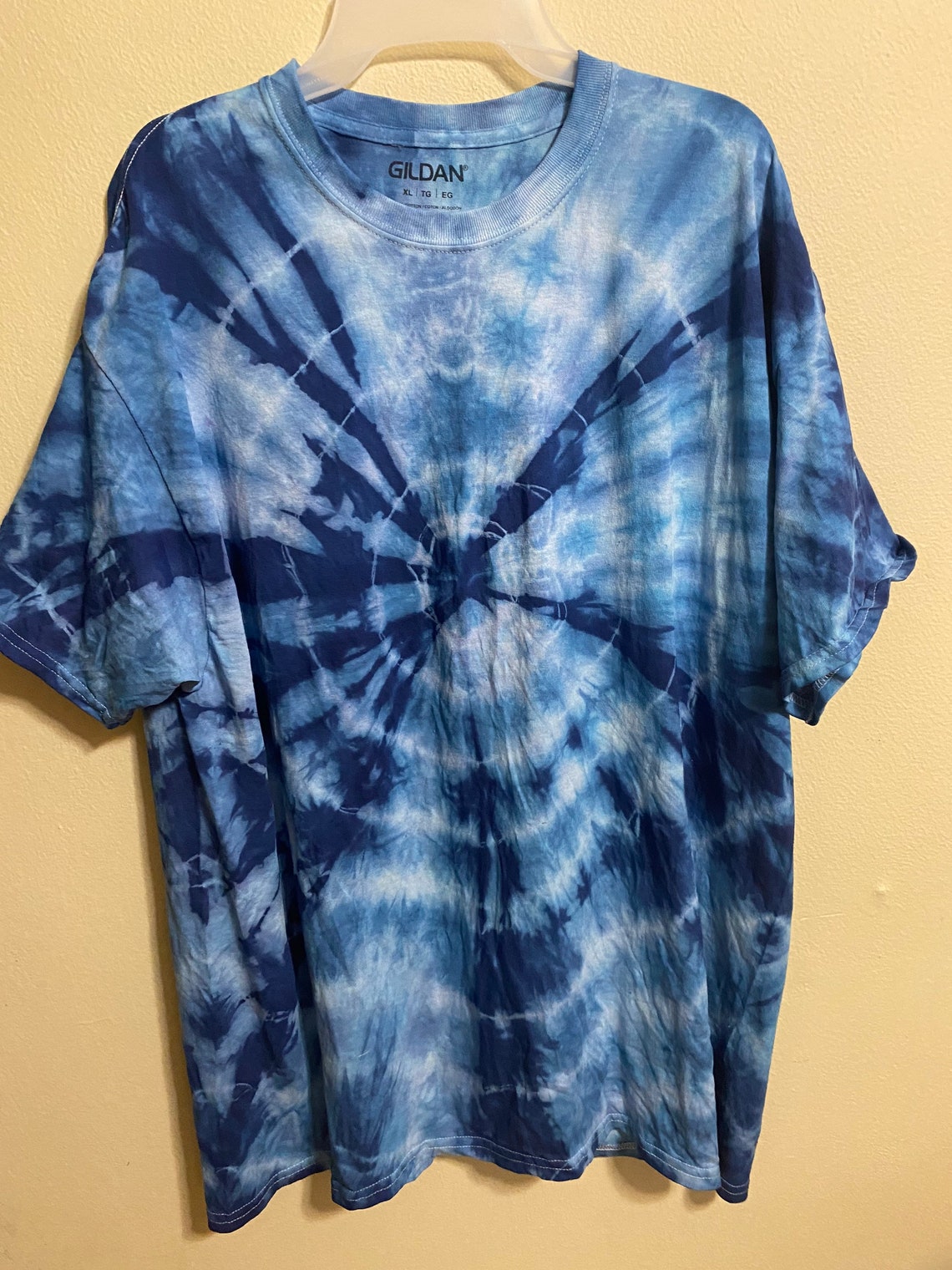 Unisex XL Royal Blue Tie Dye Tee | Etsy