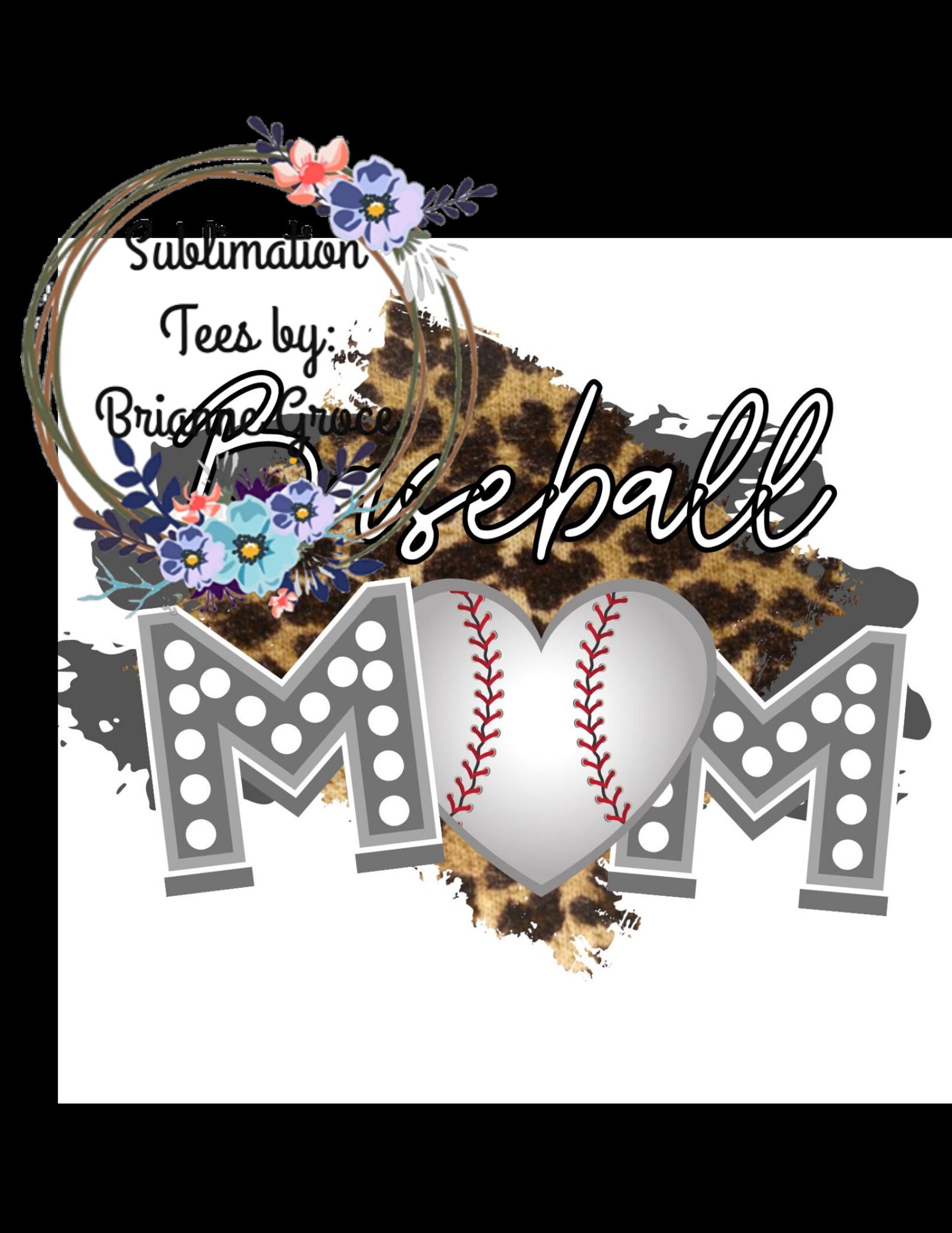 Baseball Mom Sublimation Download Etsy
