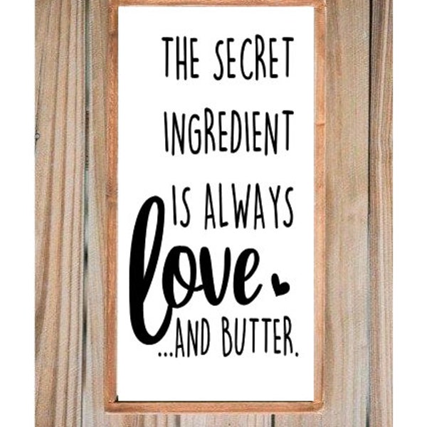 Secret Ingredient is Love Svg Etsy