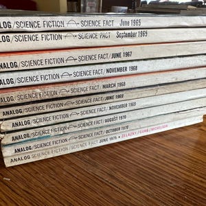 Lote de lectores de ciencia ficción ANALOG vintage