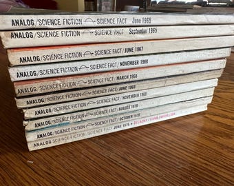 Vintage ANALOG Science Fiction Reader Lot