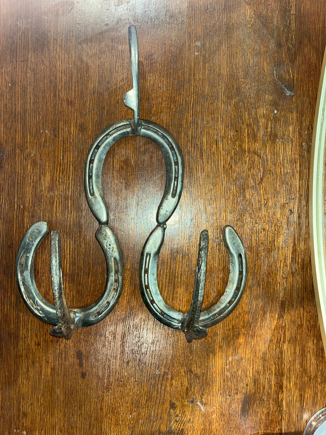 Horseshoe Hat Rack Etsy
