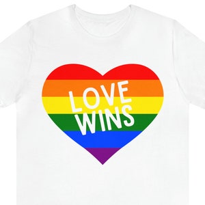 Love Wins Shirt, LGBT Shirt, LGBT Rainbow tee, Equality Shirt, Gay Pride tshirt, pride month tee, Rainbow Shirt, Human Rights, Rainbow Pride