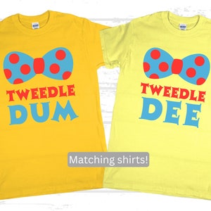 Tweedle Dee OR Tweedle Dum Shirt, matching halloween, couples Halloween, funny halloween, matching outfit, matching shirts, matching couples