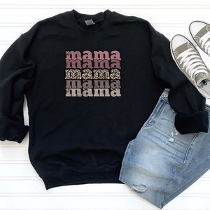 Mama Sweatshirt, Cheetah print mom shirt, leopard print mama sweatshirt, Mama sweatshirt, mothers day gift, baby announcement, mom gift,mama