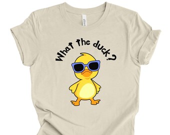 What the Duck shirt, funny graphic duck tee, silly duck tee, funny duck meme, cute duck tshirt, what the f shirt, duck off shirt, wtf shirt