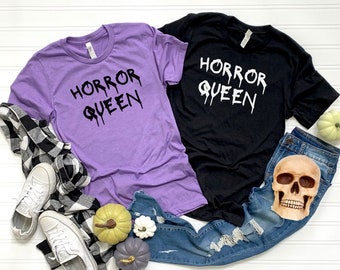 Horror Queen Tee, Ghul Gang Tee, Halloween Shirt, Horror Film Shirt, Spooky Season, Horror Shirt, Gothic Shirt, Scream Queen Tee, gruselig