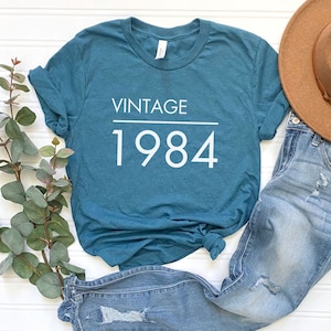Vintage 1984 Tee, 1984 Shirt, 1984 Vintage Shirt, 1984 Shirt, 38th Birthday Shirt, 39th Birthday Shirt, Born In 1984, 1984, 1984 Retro Shirt