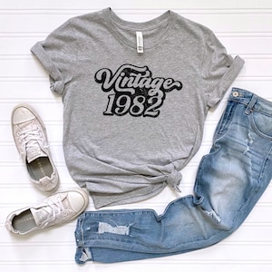 Vintage 1982 Tee, 1982 Shirt, 1982 Vintage Shirt, 1982 Shirt, 40th Birthday Shirt, 41st Birthday Shirt, Born In 1982, 1982, 1982 Retro Shirt