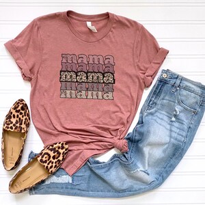 Mama Shirt, Cheetah print mom shirt, leopard print mama shirt, Mama tee, mothers day gift, baby announcement, mom gift, mom to be, mama tee
