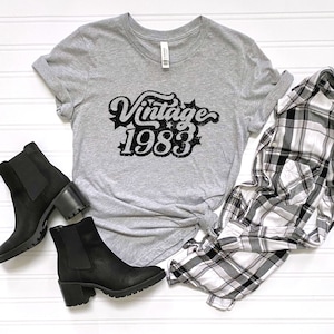 Vintage 1983 Tee, 1983 Shirt, 1983 Vintage Shirt, 1983 Shirt, 40th Birthday Shirt, 41st Birthday Shirt, Born In 1983, 1983, 1983 Retro Shirt