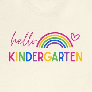 Hello Kindergarten Shirt, premier jour d'école, retour à l'école, chemise de jardin d'enfants, 1er jour d'école, premier jour de maternelle, tee-shirt d'école