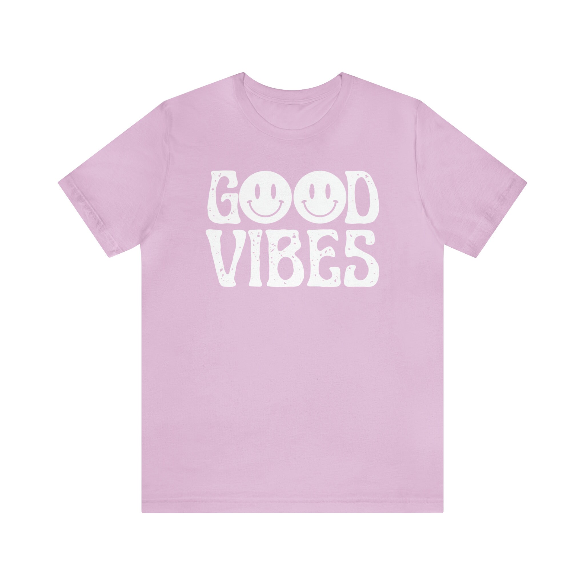 Good Vibes Teddy Bear V-Neck Graphic Tee