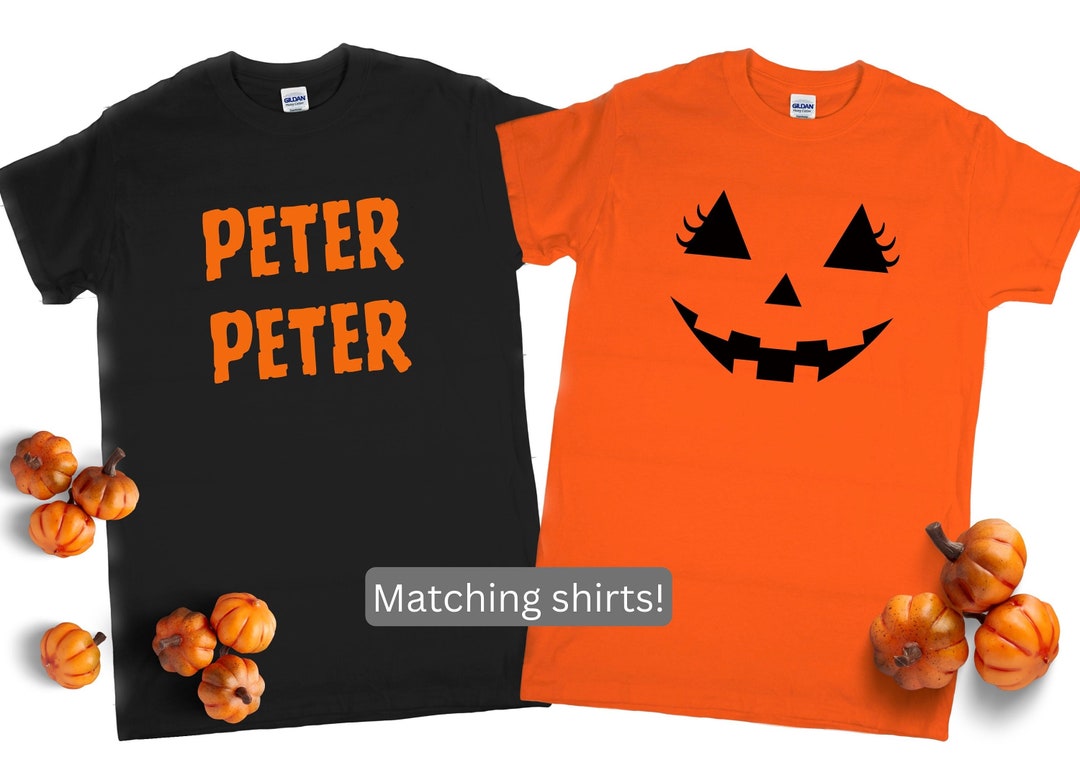 Peter Peter OR Pumpkin Matching Shirts, Halloween Party, Couples