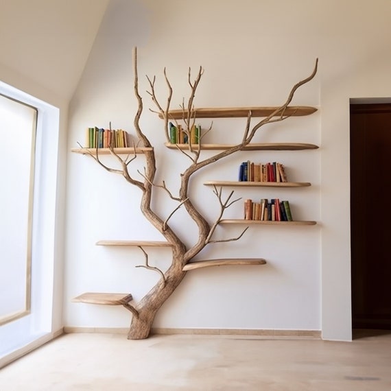 Driftwood bookshelf deals