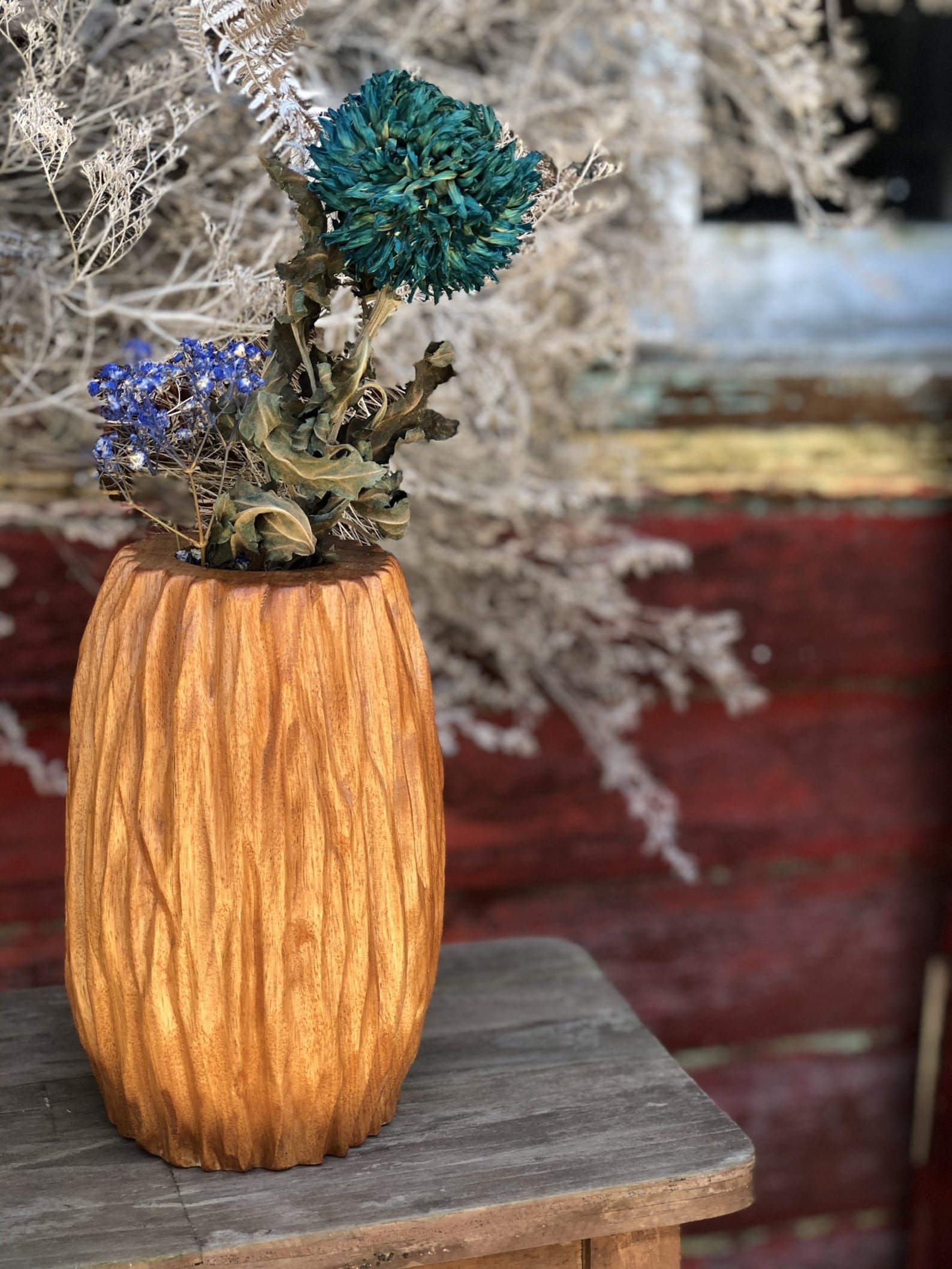 Jarrones únicos jarrón de madera jarrón hecho a mano jarrón Etsy