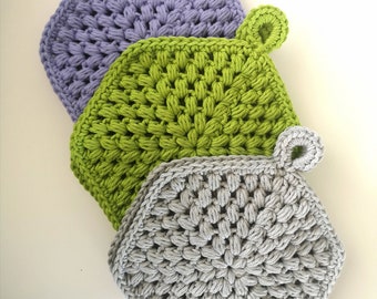 Potholder/Trivet Cotton Crochet Potholder/Trivet for Kitchen Essentials Potholder/Trivet Gift for Her Charming Handmade Pot Holder/Trivet