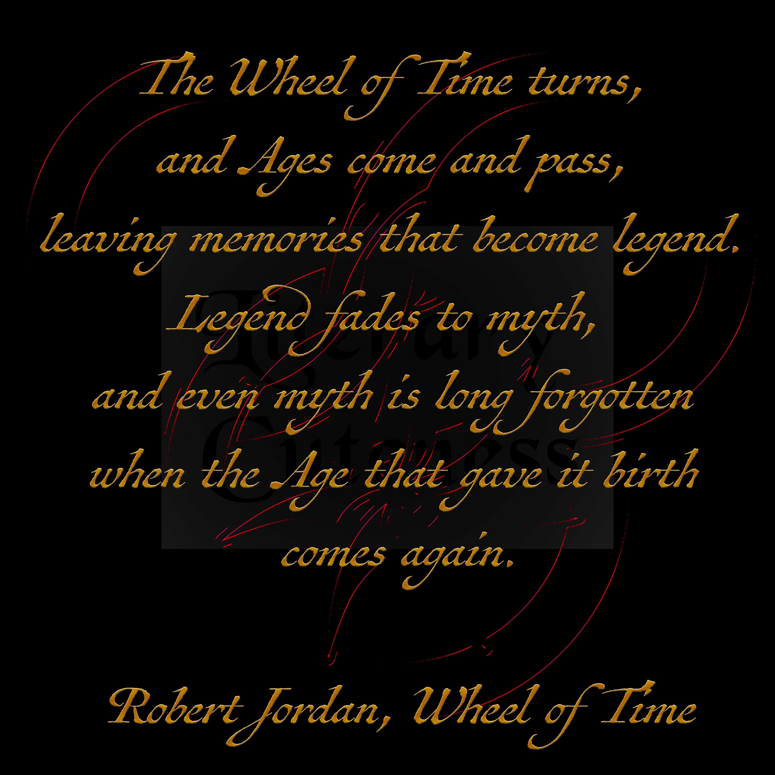 Quote The Wheel of Time turns.. Robert Jordan Etsy