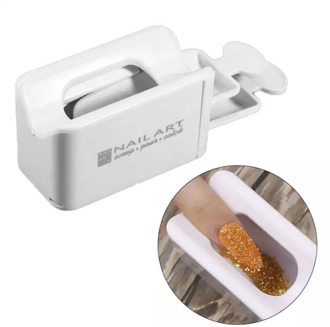 White Dip Powder Recycling Tray 2 In 1 Dipping Powder System Etsy