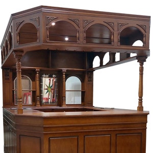 Small English Pub Bar With Canopy & Sink – Bar WNL151