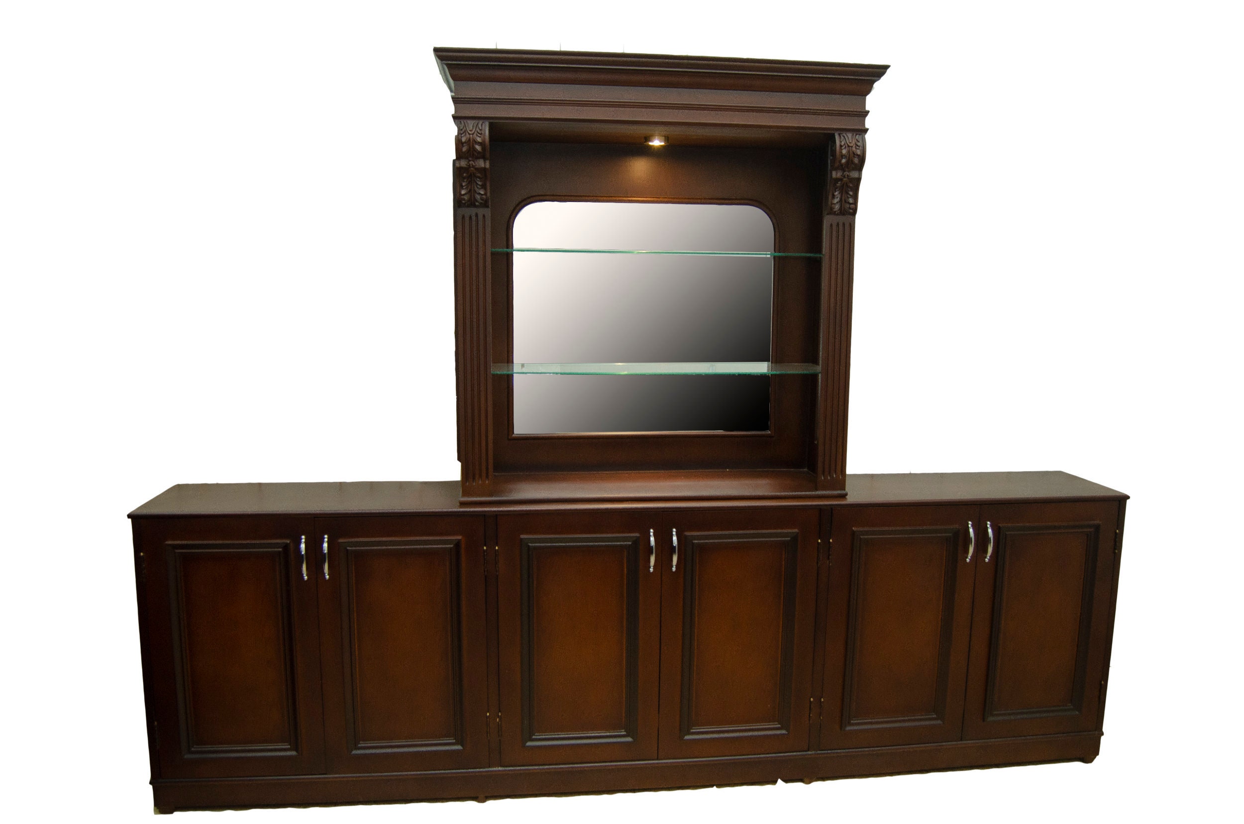 Lshape Wooden Bar With Black Marble Top Bar WNL125 Etsy