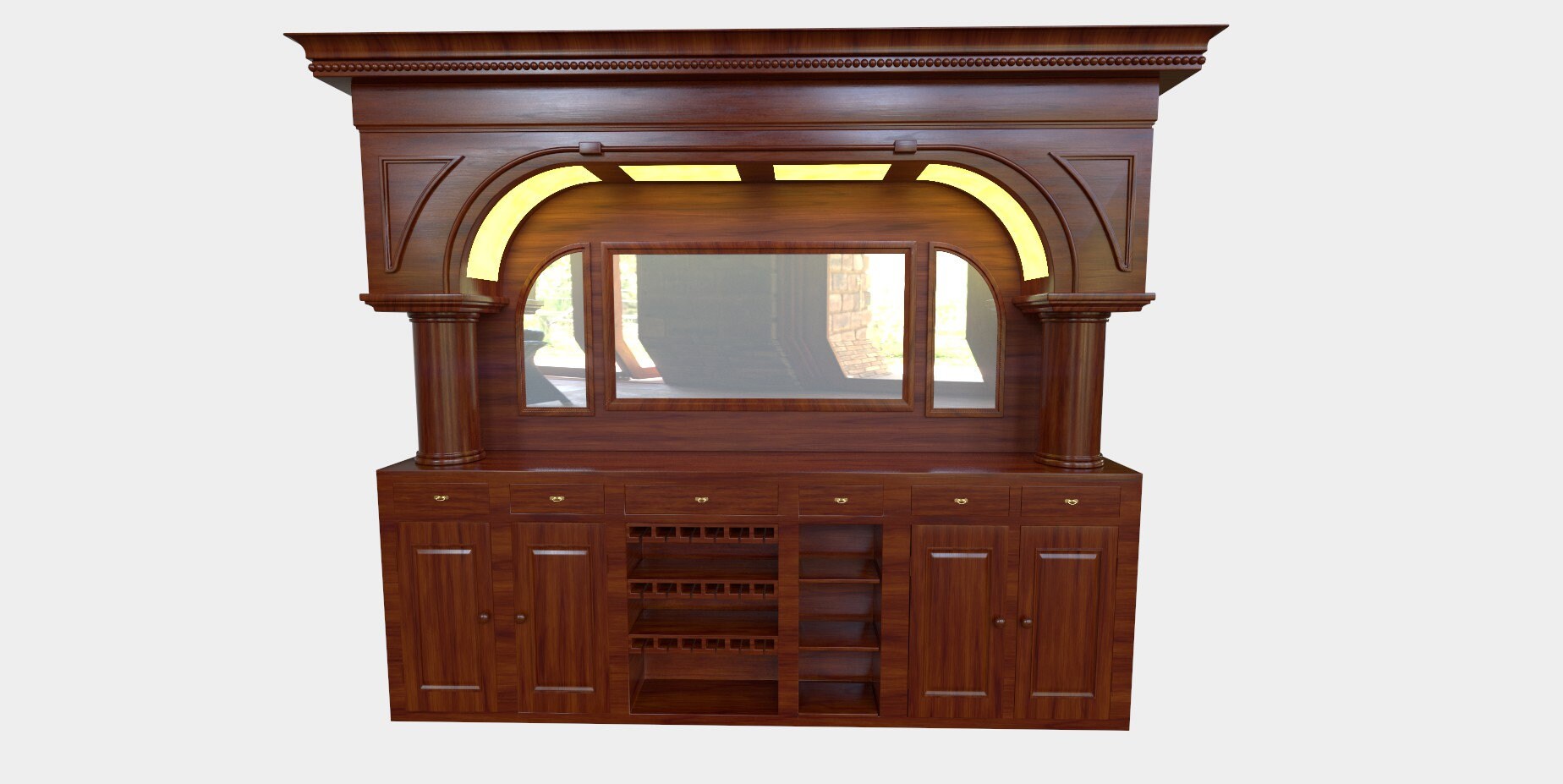 Metropolitan Style L-shape Brunswick Bar – Bar WNL166 - Etsy