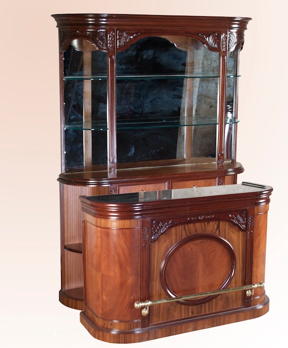 5.5ft Rosewood Home Bar With Marble Top Bars for Hme Etsy