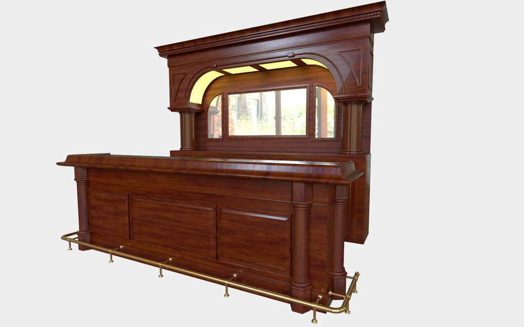 Metropolitan Style Traditional Brunswick Bar Bar WNL165 Etsy