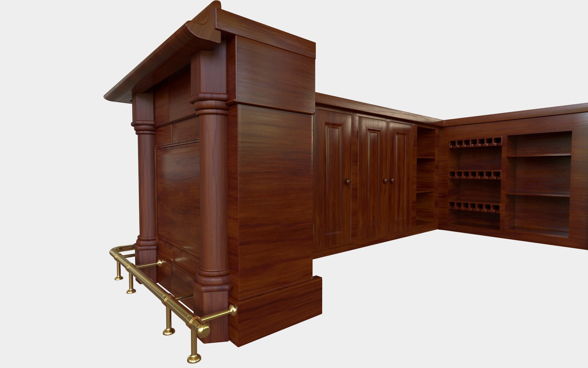 Metropolitan Style Lshape Brunswick Bar Bar WNL166 Etsy