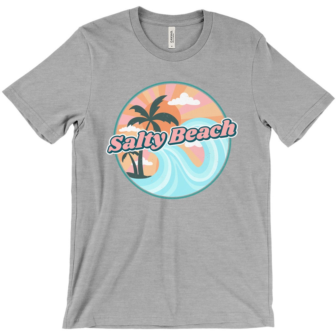 Salty Beach Shirt Retro Beach Shirt Vacation Shirt Beach Shirt | Etsy