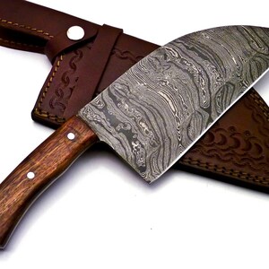 Personalized Damascus Steel Cleaver Chopper Chef Kitchen Knife Heavy ...