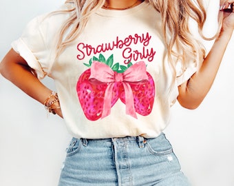 coquette png strawberry girly coquette aesthetic in my soft girl era hearts pink ribbon bow cherry preppy sublimation digital download