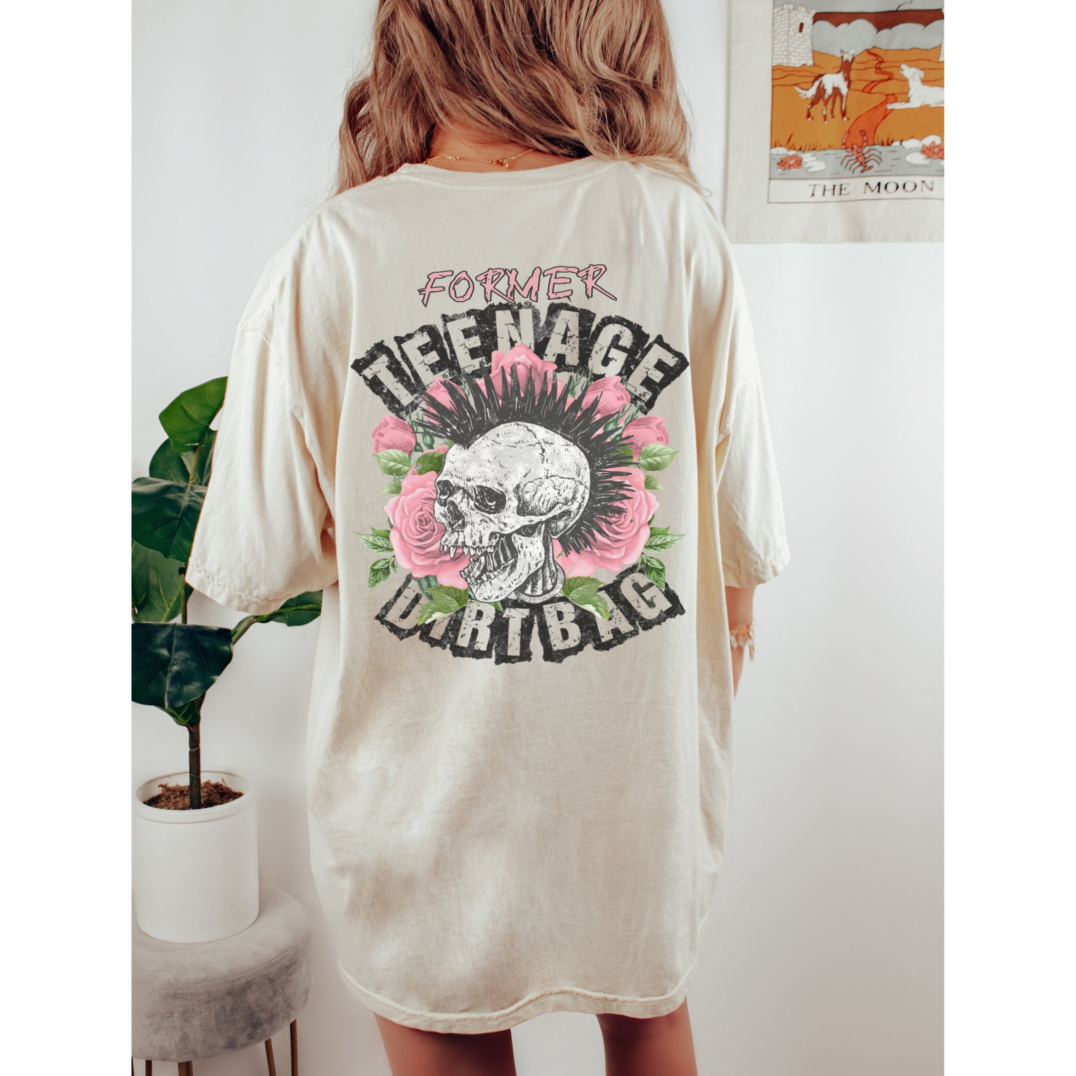 Comfort Colors Tshirt Former Teenage Dirtbag Words On Back Aesthetic