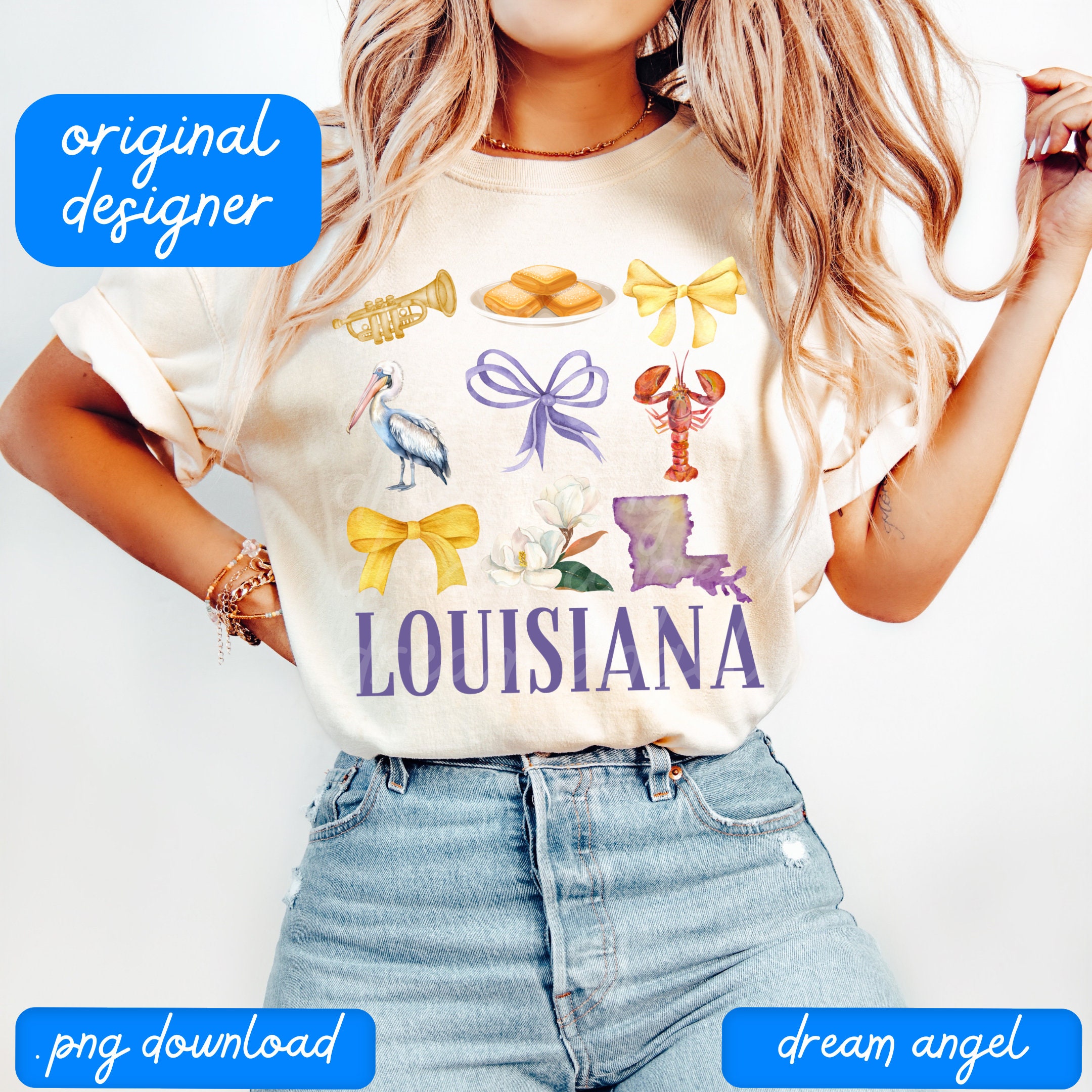 louisiana png coquette aesthetic baton rouge summer travel 3x3 design soft girl era trendy preppy vacation sublimation digital download